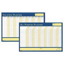 House of Doolittle 100% Recycled All-Purpose/Vacation Planner, 12-Month Planning/Scheduling Calendar, 36" x 24", Multicolor Surface