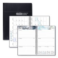 House of Doolittle Recycled Academic Weekly/Monthly Appointment Planner, 8 x 5, Black Cover, 13-Month: Aug 2025 to Aug 2026
