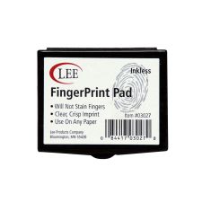 Lee Fingerprint Ink Pad, Black - LEE03027
