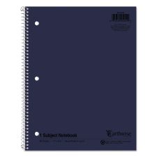 Oxford Earthwise by Oxford Recycled 1-Subject Notebook, Quad Rule (4 sq/in), Randomly Assorted Cover Color, (80) 11 x 8.5 Sheets