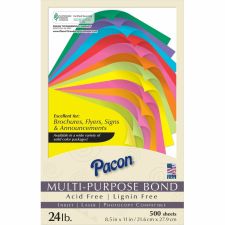 Pacon Kaleidoscope Color Multi-Use Printer & Copy Paper, Pumpkin Orange, Letter (8.5" x 11"), 500 Sheets Per Ream, 24 Lb, 95 Brightness