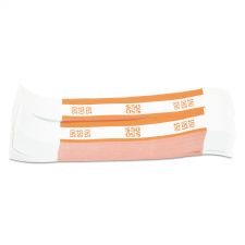 Pap-R Products Currency Straps, Orange, $50 in Dollar Bills, 1000 Bands/Pack