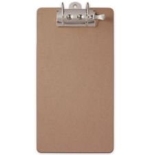 Saunders Lock-O-Matic Archboard Clipboard, 17 1/2"H x 9"W, Legal, Brown
