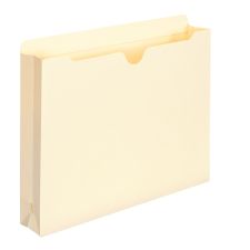 Smead Expanding File Jackets, Letter Size, 2" Expansion, 100% Recycled, Manila, Box Of 50