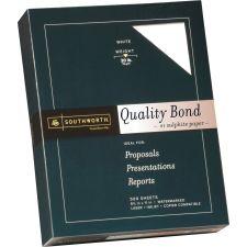 Southworth 31-620-10 Laser And Inkjet Print Bond Paper, Letter Size, 20 Lb, White, Ream Of 500 Sheets