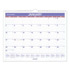 AT-A-GLANCE Monthly Wall Calendar, 15 x 12, White/Red/Blue Sheets, 12-Month (Jan to Dec): 2026