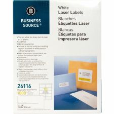 Business Source Bright White Premium-quality Shipping Labels - 2"x 4" - Permanent Adhesive - Rectangle - 26116