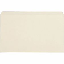 Business Source Straight Tab Cut Legal Top Tab File Folders - 8 1/2" x 14" - Manila -100 / Box