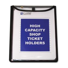C-Line Heavyweight Vinyl Shop Ticket Holders, 9" x 12", Pack Of 15