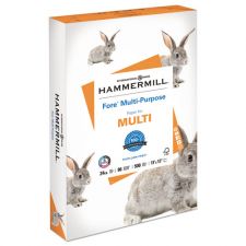 Hammermill Fore Multipurpose Print Paper, 96 Bright, 24 lb Bond Weight, 11 x 17, White, 500/Ream