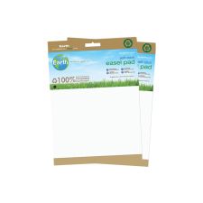 MasterVision Earth 100% Recycled Self-Stick Easel Pads, 25" x 30", White, 30 Sheets, Pack Of 2
