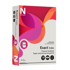 NeenahExact Index Card Stock, 110 Lb., 8 1/2" x 11", Gray, Pack Of 250 Sheets