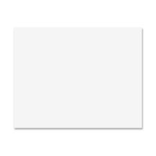 Pacon Peacock 100% Recycled Railroad Board, 22" x 28", 6-Ply, White, Carton Of 25 Sheets
