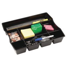 Rubbermaid Regeneration Plastic Storage Deep Drawer Organizer, 2 1/2" x 11 15/16" x 14 15/16", Black