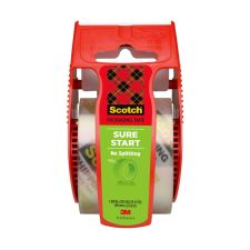 Scotch Sure Start Shipping Tape, Clear