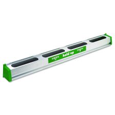 Unger Hold Up Aluminum Tool Rack, 36w x 3.5d x 3.5h, Aluminum/Green