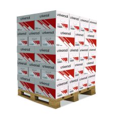 Universal Copy Paper, 92 Bright, 20 lb Bond Weight, 8.5 x 11, White, 500 Sheets/Ream, 10 Reams/Carton, 40 Cartons/Pallet
