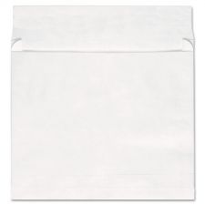 Universal Deluxe Tyvek Expansion Envelopes, Open-Side, 2" Capacity, #13 1/2, Square Flap, Self-Adhesive Closure, 10 x 13, White, 100/BX