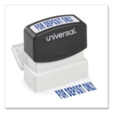 Universal Message Stamp, for DEPOSIT ONLY, Pre-Inked One-Color, Blue