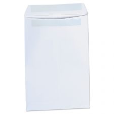 Universal Self-Stick Open End Catalog Envelope, #1, Square Flap, Self-Adhesive Closure, 6 x 9, White, 100/Box