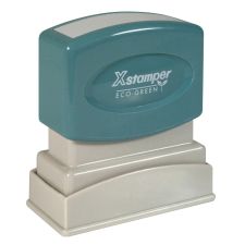 Xstamper SCANNED Pre-inked Stamp, 62% Recycled, 100000 Impressions, Red