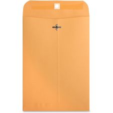 Business Source Heavy-duty Clasp Envelopes - Clasp - #75 - 7 1/2" Width x 10 1/2" Length - 28 lb - Clasp - Kraft - Kraft - 100 / Box