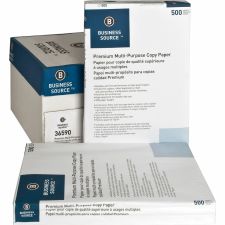 Business Source Premium Multi-Use Printer & Copy Paper, White, Ledger (11" x 17"), 2500 Sheets Per Case, 20 Lb, 92 Brightness