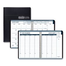 House of Doolittle Recycled Wirebound Weekly/Monthly Planner, 11 x 8.5, Black Cover, 12-Month (Jan to Dec): 2026