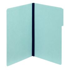 Nature Saver Pressboard Fastener Folders, Legal Size, 100% Recycled, Light Blue, Box Of 25