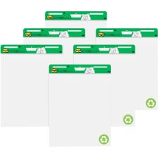 Post-it Self-Adhesive Easel Pad, 25" x 30", 30 Sheets Per Pad, Pack Of 6