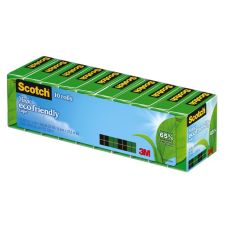Scotch Greener Magic Tape, Invisible, 10 Tape Rolls, 3/4 in x 900 in, 65% Recycled, Home Office Supplies and School Supplies - 81210P