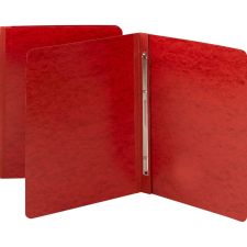 Smead Pressboard Report Covers, Letter Size (8 1/2" x 11"), 60% Recycled, Bright Red