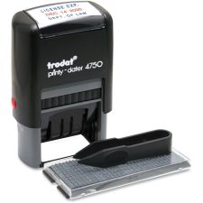 U.S. Stamp And Sign Custom Dater Self-Inking Stamp, 1"W x 1.63"L