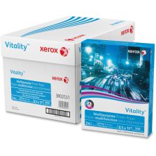 Xerox Vitality Multi-Use Printer & Copy Paper, White, Letter (8.5" x 11"), 5000 Sheets Per Case, 24 Lb, 92 Brightness, FSC Certified