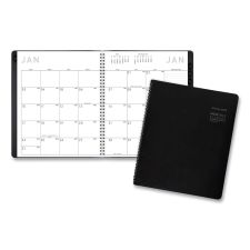 AT-A-GLANCE Contemporary Monthly Planner, Premium Paper, 11 x 9, Black Cover, 12-Month (Jan to Dec): 2026