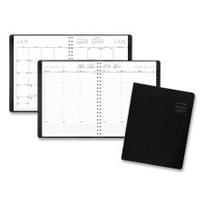 AT-A-GLANCE Contemporary Weekly/Monthly Planner, Vertical-Column Format, 11 x 8.25, Black Cover, 12-Month (Jan to Dec): 2026