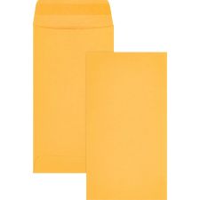 Business Source Little Coin No. 7 Kraft Envelopes - Coin - #7 - 3 1/2" Width x 6 1/2" Length - 28 lb - Gummed - Brown Kraft - Kraft - 500 / Box