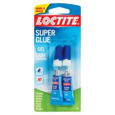 Loctite Gel No-Drip Super Glue, 0.14 Oz, Clear, Pack Of 2