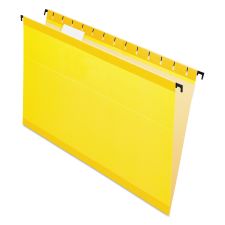 Pendaflex SureHook Hanging Folders, Legal Size, 1/5-Cut Tabs, Yellow, 20/Box