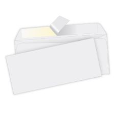 Quality Park #10 Redi-Strip Business Envelopes, Gummed Seal, White, Box Of 500