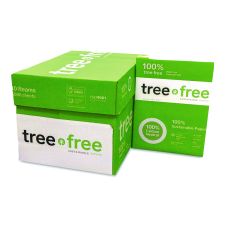 TreeFrog Tree-Free Copy Paper, 92 Brightness, 20 lb, 8 1/2 x 11, White, 5000 Sheets/Carton