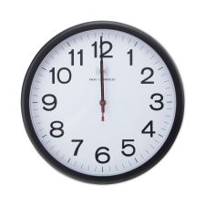 Universal Deluxe 13 1/2" Indoor/Outdoor Atomic Clock, 13.5" Overall Diameter, Black Case, 1 AA (sold separately)