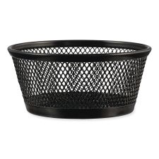 Universal Jumbo Mesh Storage Dish, 4.38" Diameter x 2"h, Black