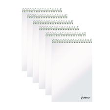 Ampad Steno Pads, Gregg Rule, Green Cover, 80 Green-Tint 6 x 9 Sheets, 6/Pack