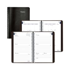 Blueline Academic Weekly/Monthly Planner, 8 x 5, Black Cover, 13-Month: July 2025 to Aug 2026