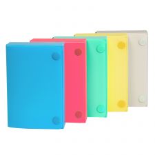 C-Line Index Card Case, Holds 100 3 x 5 Cards, 5.38 x 1.25 x 3.5, Polypropylene, Assorted Colors