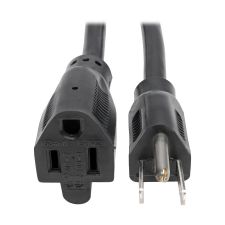 Eaton Tripp Lite Series Power Extension Cord, NEMA 5-15P to NEMA 5-15R - Heavy-Duty, 15A, 120V, 14 AWG, 3 ft. (0.91 m), Black