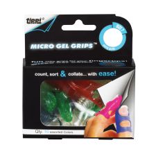 LEE Tippi Micro Gel Grips, Assorted Sizes, Assorted Colors, Pack Of 10