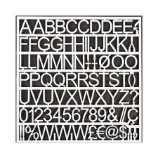 MasterVision Set of Plastic Letter Board Letters, Numbers and Symbols, 1" Tall, White Characters, 270 Pieces