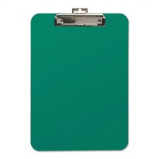Mobile OPS Unbreakable Recycled Clipboard, 0.25" Clip Capacity, Holds 8.5 x 11 Sheets, Green